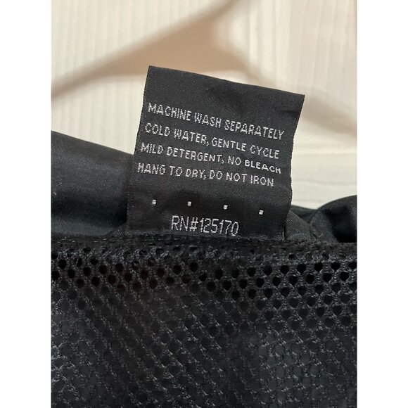 Bally’s Casino Windbreaker Jacket Black Red Trim Full Zip Men’s XL Early 2000s V - Picture 3 of 6